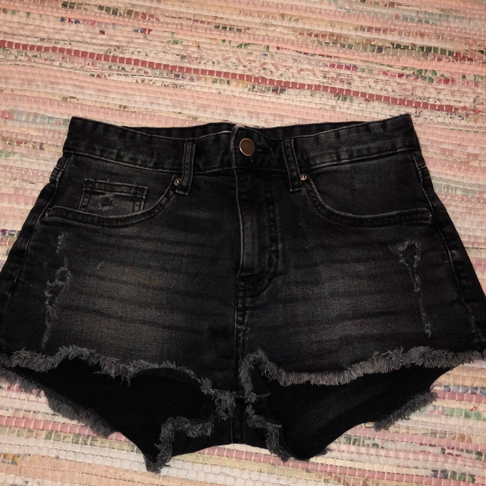 H&M Black Jean Shorts